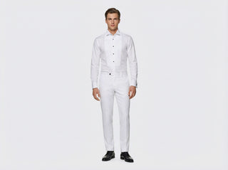 White Tuxedo DS Cotton Shirt Satin  - Fashion  from Albione - Just 289 zł! Shop Now at Albione