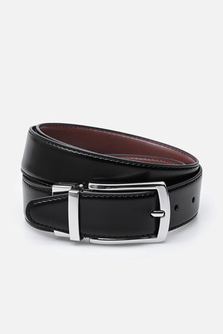 BELT DOUBLE BLACK/BROWN NICKLE 3.5CM  - Fashion  from Albione - Just 99 zł! Shop Now at Albione