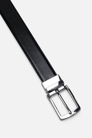 BELT DOUBLE BLACK/BROWN NICKLE 3.5CM  - Fashion  from Albione - Just 99 zł! Shop Now at Albione