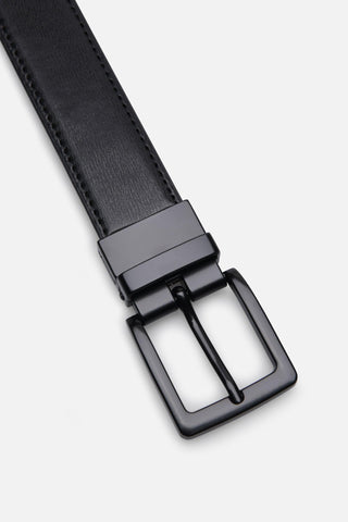 BELT ZKM93339A 3,2 CM BLACK/DK.BROWN  - Fashion  from Albione - Just 99 zł! Shop Now at Albione